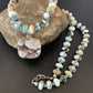Men's Navajo Wild Horse Turquoise Pendant Necklace | Sterling Silver | Authentic Native American Handmade | 10265