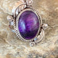 Native American Navajo Purple Sugilite Ring | Sterling Silver | Sz 10.5 | 10446