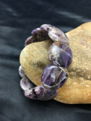 Native American Purple Charoite Stretch Bracelet | Elastic | 7.25" Adjustable | 3016