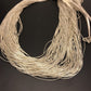 Heishi Liquid 100-Strand Necklace | Sterling Silver Tubes | 30" | 14703