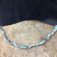 Women's Sterling Silver Turquoise Coral Inlay Link Bracelet | 6.75" | Authentic Native American Handmade | 2027