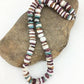 Navajo Purple Spiny Oyster Turquoise Necklace | Sterling Silver | 20" | Authentic Native American Handmade | 2519