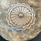 Authentic Native American Navajo Pin | Sterling Silver Stamped Design | Handmade | 1207