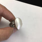Navajo White Mabe Pearl Ring | Sterling Silver | Sz 7 | Authentic Native American Handmade | 01714