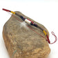 Native American Red Leather Bow Model Car Charm Dangle | Navajo Handmade | 6.5" | 8891