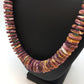 Navajo Purple Spiny Oyster & Turquoise Necklace | Sterling Silver | Authentic Native American | 32" | 8886