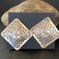 Southwestern Women's Navajo Stamped Earrings | Sterling Silver | Authentic Native American Handmade | 1675