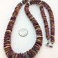 Navajo Purple Spiny Oyster & Turquoise Necklace | Sterling Silver | Authentic Native American | 32" | 8886