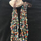 Native American Santo Domingo Multi-Stone Bead Necklace | 36" | 1254