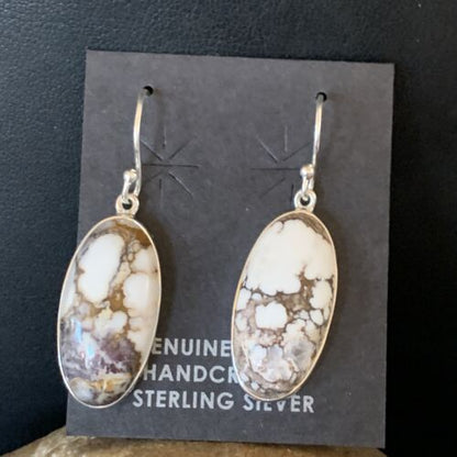 Navajo Wild Horse Earrings Set | Sterling Silver | Authentic Native American Handmade | 12782