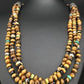 Navajo Sterling Necklace | Tiger's Eye & Turquoise | Multi-Color 3 Strand | 18" | 4892