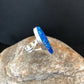 Native American Navajo Blue Opal Inlay Ring | Sterling Silver | Sz 4.5 | 8383
