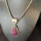 Navajo Purple Spiny Oyster Pendant | Sterling Silver | 2.75" | Authentic Native American Handmade | 14508