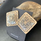 Navajo Sterling Silver Stamped Earrings | Authentic Native American Handmade | 1668