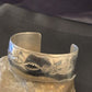 Navajo Sterling Silver Stamped Cuff Bracelet | Authentic Native American Handmade | 12824
