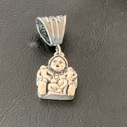 Native American Navajo Storyteller Pendant | Sterling Silver | Authentic Handmade | 2033 - Masha USA