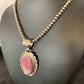 Navajo Pearls Purple Spiny Oyster Pendant Necklace | Sterling Silver | Authentic Native American Handmade | 10701