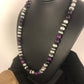 Navajo Men's Purple Sugilite Necklace | Sterling Silver | 22" | Authentic Native American Handmade | 8532
