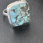 Navajo Blue Spiderweb Turquoise Ring | Sterling Silver | Sz 5 | Authentic Native American Handmade | 10305