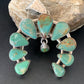 Navajo Green Royston Turquoise Pendant | Authentic Native American Sterling Silver | Naja | 12104
