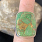 Adjustable Navajo Green Mojave Turquoise Ring | Sterling Silver | Sz 8 | Authentic Native American Handmade | 11785