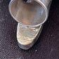 Southwestern Navajo White Black Cinnabrite Ring | Sterling Silver | Sz 7 | 1566