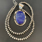 Native American Navajo Blue Lapis Pendant Necklace | Sterling Silver | Authentic Handmade | 11850