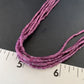 Navajo Purple Sugilite 5-Strand Necklace | Sterling Silver Rice Heishi | 20" | Authentic Native American Handmade | 12929