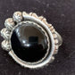 Native American Men's Navajo Black Onyx Ring | Sterling Silver | Sz 9 | Authentic Handmade | 1080