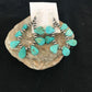 Blue Turquoise Teardrop Earrings | Navajo Sterling Silver | Authentic Native American Handmade