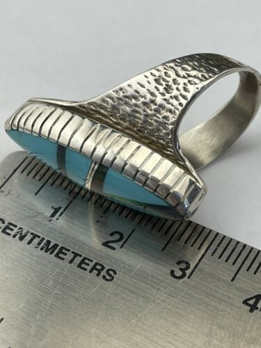 Navajo Multi-Color Opal Turquoise Inlay Ring | Sterling Silver | Sz 6.5 | Authentic Native American Handmade | 1609