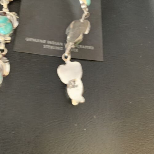 Navajo Sonoran Gold Turquoise Earrings | Sterling Silver | 3 Dangle | Authentic Native American Handmade | 13923