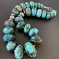 Authentic Native American Navajo Pearls Graduated Necklace | Sterling Silver & Turquoise | 20" | 1923
