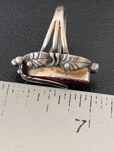 Navajo Purple Spiny Oyster Ring | Sterling Silver | Sz 5.5 | Authentic Native American Handmade | 10811 - Masha USA