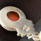 Native American Navajo Red Coral Dangle Earrings | Sterling Silver | 1" | 13113