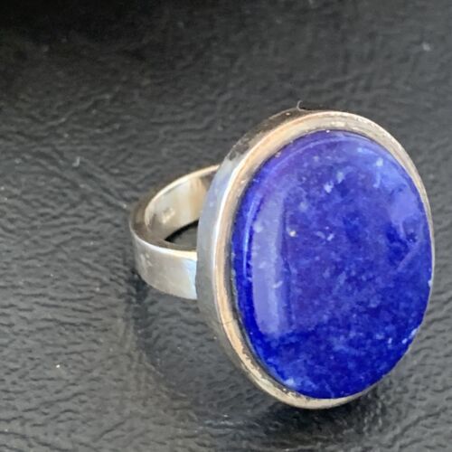 Navajo Blue Lapis Lazuli Ring | Sterling Silver | Sz 6 | Authentic Native American Handmade | 10403