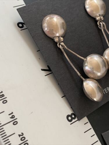 Native American Old Pawn Dangle Earrings | Sterling Silver | 1.5" | 12983