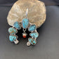 Navajo Coral Spiderweb Turquoise Pendant | Authentic Native American Sterling Silver | Naja | 02226