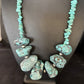 Navajo Chunky Blue Turquoise Nugget Necklace | Sterling Silver | Authentic Native American Handmade | 20" | 14418