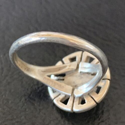Navajo Blue Turquoise Sugilite Inlay Ring | Sz 5.5 | Authentic Native American Handmade | 11175
