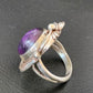 Native American Navajo Sterling Silver Purple Sugilite Ring | Sz 10 | 10444