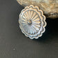 Authentic Native American Navajo Pin | Sterling Silver Stamped Design | Handmade | 1207