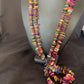 Native American Santo Domingo Mixed Color Shell Bead Necklace | 34" | 12002