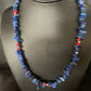 Men's Navajo | Lapis Lazuli Spiny Strand Necklace | Sterling Silver | 18" | Authentic Native American Handmade | 13572