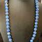 Native American Blue Denim Lapis Bead Necklace | Sterling Silver Heishi | 20" | 11835