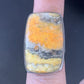 Navajo Bumble Bee Jasper Ring | Sterling Silver | Sz 8 Adjustable | Authentic Native American Handmade | 11541