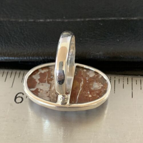 Native American Women's Navajo Wild Horse Turquoise Ring | Sterling Silver | Sz 8.5 | 10493
