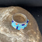 Multi-Color Blue Lapis Turquoise Inlay Ring | Sterling Silver | Sz 7 | 14459