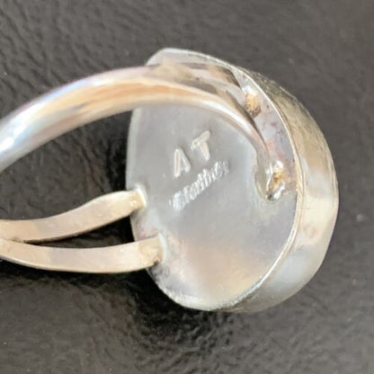 Native American Women's Navajo Purple Sugilite Ring | Sterling Silver | Sz 9.5 | 10861
