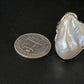 Women's White Baroque Pearl Adjustable Ring | Sterling Silver | Sz 7.5 | 14262